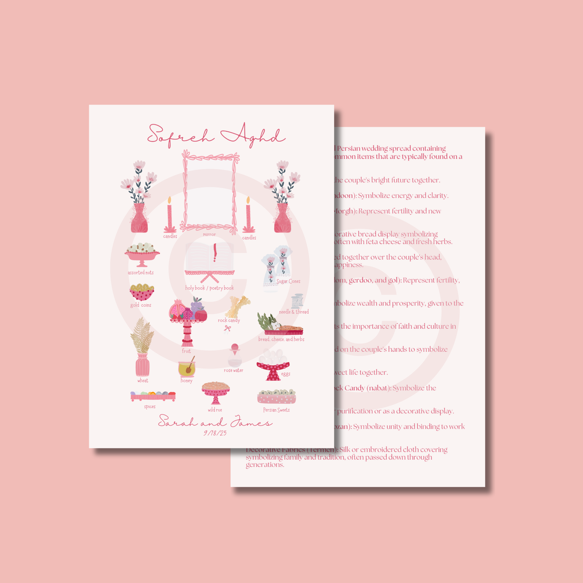 Sofreh Aghd (digital copy) persian persian artist persian ceremony persian designer persian wedding persianart sofreh sofreh aghd sofreh aghd art