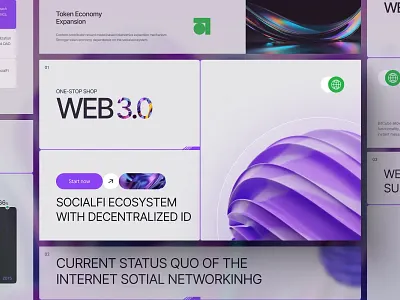 Web3 Pitch Deck - Presentation crypto website home page landing page pitch deck product desig web design web site web3 web3 design web3 pitch deck web3 pitch deck presentation web3ux