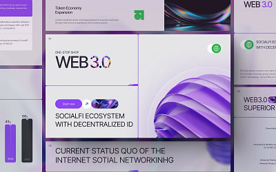 Web3 Pitch Deck - Presentation crypto website home page landing page pitch deck product desig web design web site web3 web3 design web3 pitch deck web3 pitch deck presentation web3ux