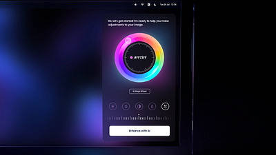 AI Photo Enhancement ai animation app design application colors ios mobile mobile ui photo tablet tablet ui ui user interface ux
