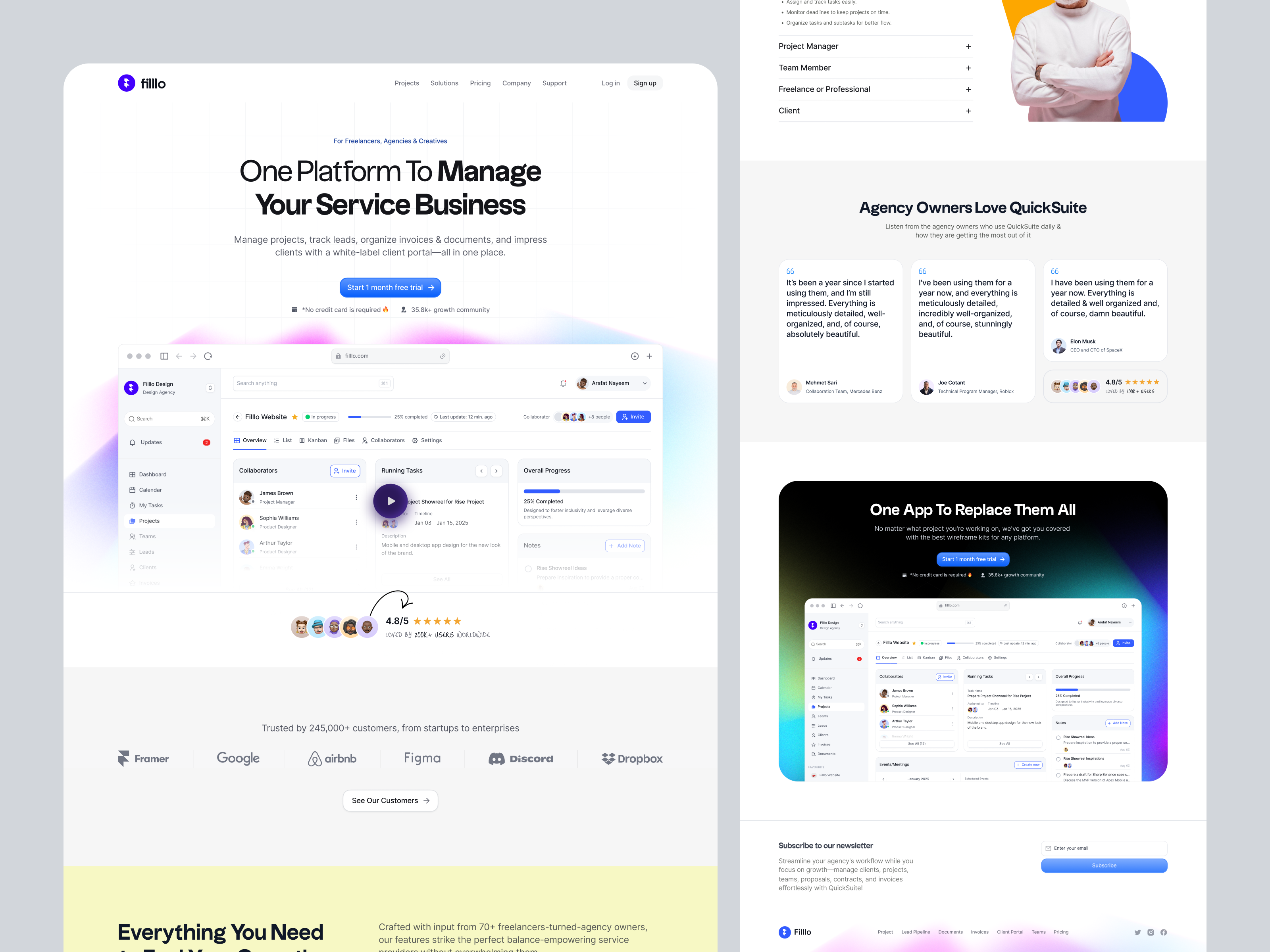 Example of Full Website Design (Upto 10 Sub Pages)