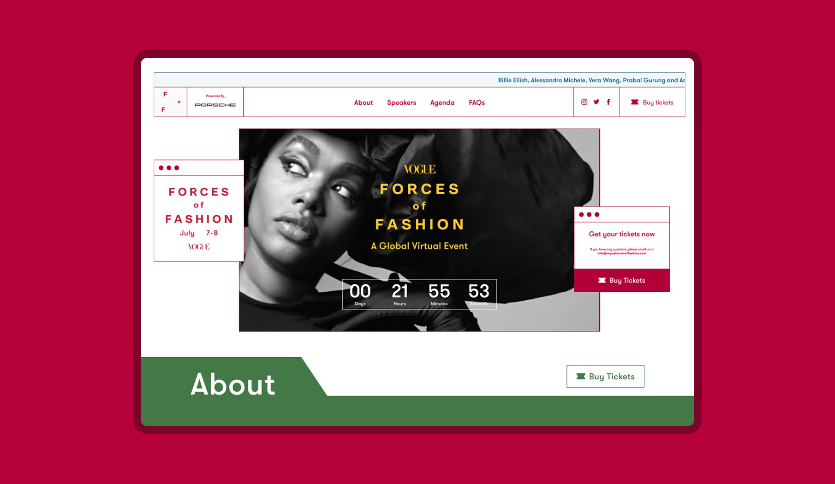 Vogue: Digital Experience for Forces of Fashion design digital design forces of fashion marketing ruca ui ux vogue website