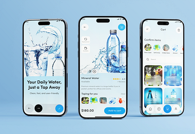 Water Delivery Mobile App app design mobile app mobileapp mobileappportfolio productdeliveryapp smartdeliverysolution uiux water delivery waterappdesign waterdeliveryapp website