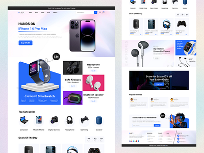 Gadget Emporium - Landing Page branding clean codeflash easyshopping ecommerce gadgets innovativeproducts innovativetech landingpage latestgadgets onlineshopping shopnow sleekdesign smartshopping tech techlover ui userexperience userfriendlydesign