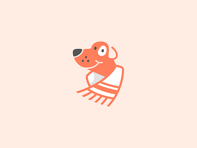 Dog in a towel logo animal brand branding design dog elegant graphic design logo logo design logo designer logodesign logodesigner logotype minimalism minimalistic modern pet towel wash