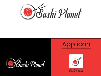 A modern and minimal logo design for “Sushi Planet” appicon brandidentity branding creative design dribbble flatlogo foodbranding foodlogo japaneserestaurant logo logodesign logotype luxury minimal modernlogo restaurantlogo sushilogo sushiplanet vectorlogo