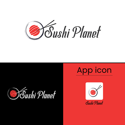 A modern and minimal logo design for “Sushi Planet” appicon brandidentity branding creative design dribbble flatlogo foodbranding foodlogo japaneserestaurant logo logodesign logotype luxury minimal modernlogo restaurantlogo sushilogo sushiplanet vectorlogo