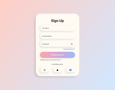 Sign up Page / Sign in Page – Daily UI Challenge 1 createaccount dailyui01 dailyuichallenge1 login sign in sign in page sign in page design sign up sign up page sign up page design sign up ui signin signin ui signinpage signup signup design signup ui signuppage