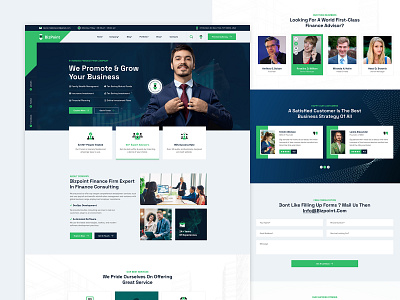Finance and Consulting Figma Template business template