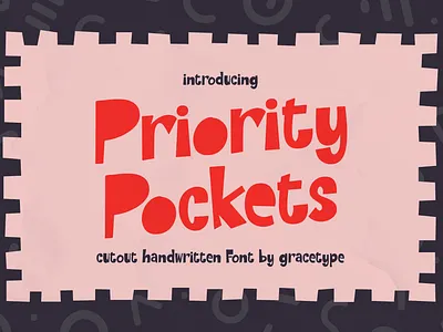 Priority Pocket | Cutout Handwritten freehand