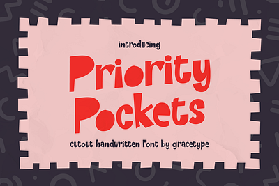 Priority Pocket | Cutout Handwritten freehand