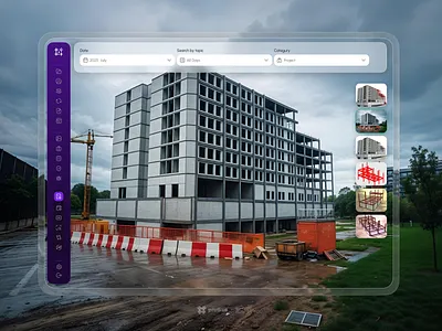 ConstroVision | AI Construction Software ai ai design app artificial intelligence building capture computer vision construction field management modern monitor new safety software tracker ui ui design ux ux design