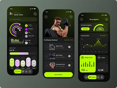 BodySync - Fitness Mobile App Design ai app app design fitness app fitness tracker healthcare app ios mobile mobile app mobile app design mobile app ui mobile application power apps running app runnning tracker sport app sport widget wellness workout plan workout tracker