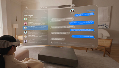 Direct Message- DailyUI #013 apple direct message dm liquidglass message vision pro message visionpro visionpromessage