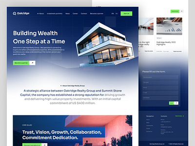 Real Estate website design company website corporate website financial website fintech website fintech website design investment website landing page​ luxury website modern web modern website real estate real estate landing page real estate website design​ real estate websites​ responsive design ui ui design ui ux website website design