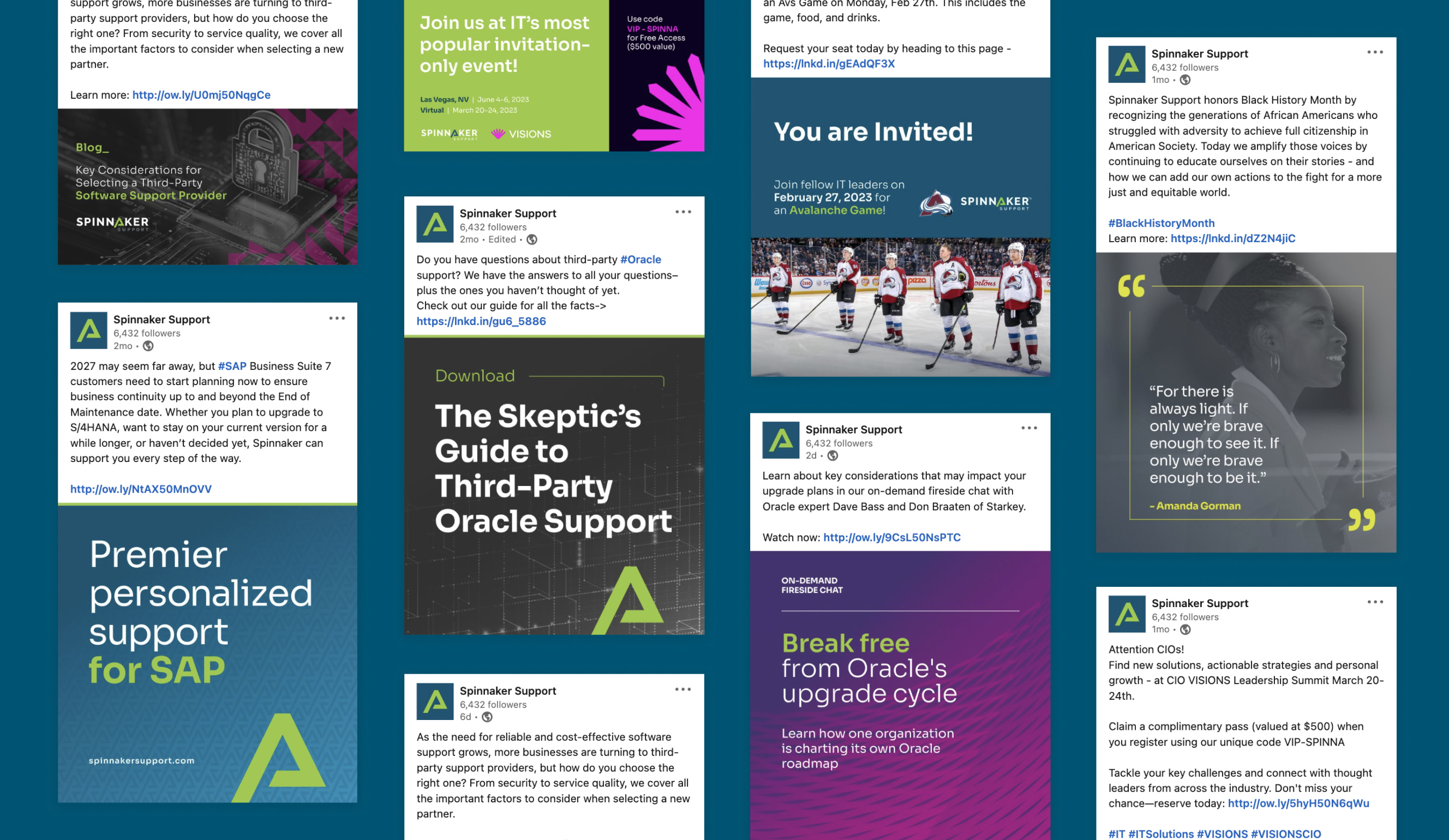 Spinnaker: From Campaign Creative to Full-Service Partnership brand branding digital design landing pages marketing ruca spinnaker support ui ux website