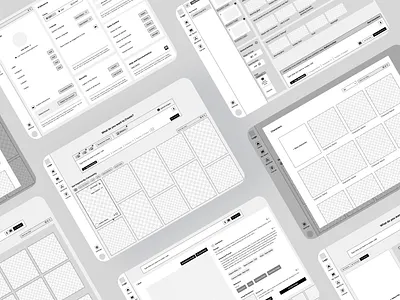 Lo-Fi Mockups for App Structure & Navigation ai design app design concept design creative tools design process design thinking early stage design image editing app lo fi design low fidelity minimal design mockups product design prototype ui ux user flow ux design ux exploration ux wireframe wireframes