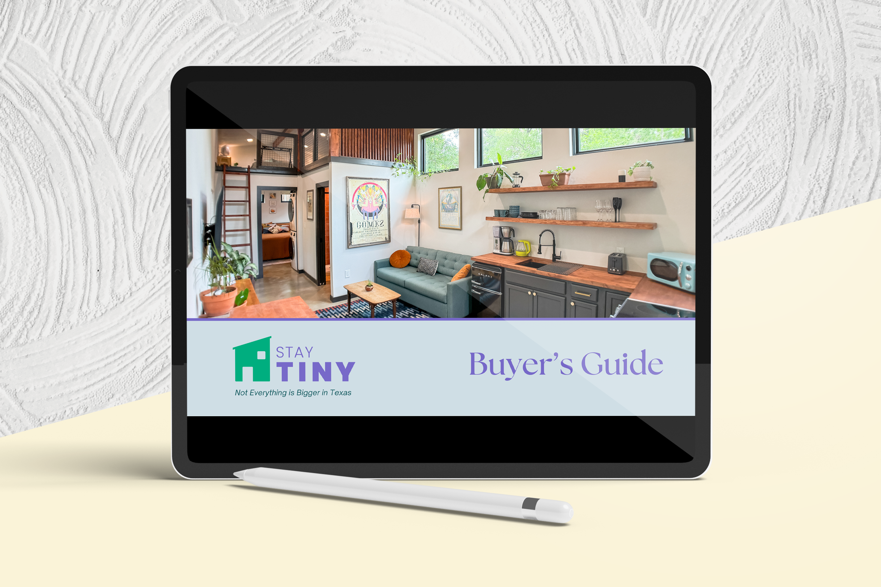 Buyer's Guide for StayTinyTX brand materials graphic design project management social impact