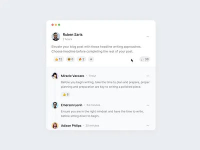 Newsfeed Design Widget: Dark & White Modes ✨ animation app clean component dark design flat icons minimal modal newsfeed notifications popup product social ui ux widget