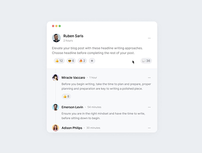 Newsfeed Design Widget: Dark & White Modes ✨ animation app clean component dark design flat icons minimal modal newsfeed notifications popup product social ui ux widget
