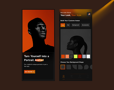Potrait Builder branding checkout design design graphic design illustration personal portfolio landing page ui ux