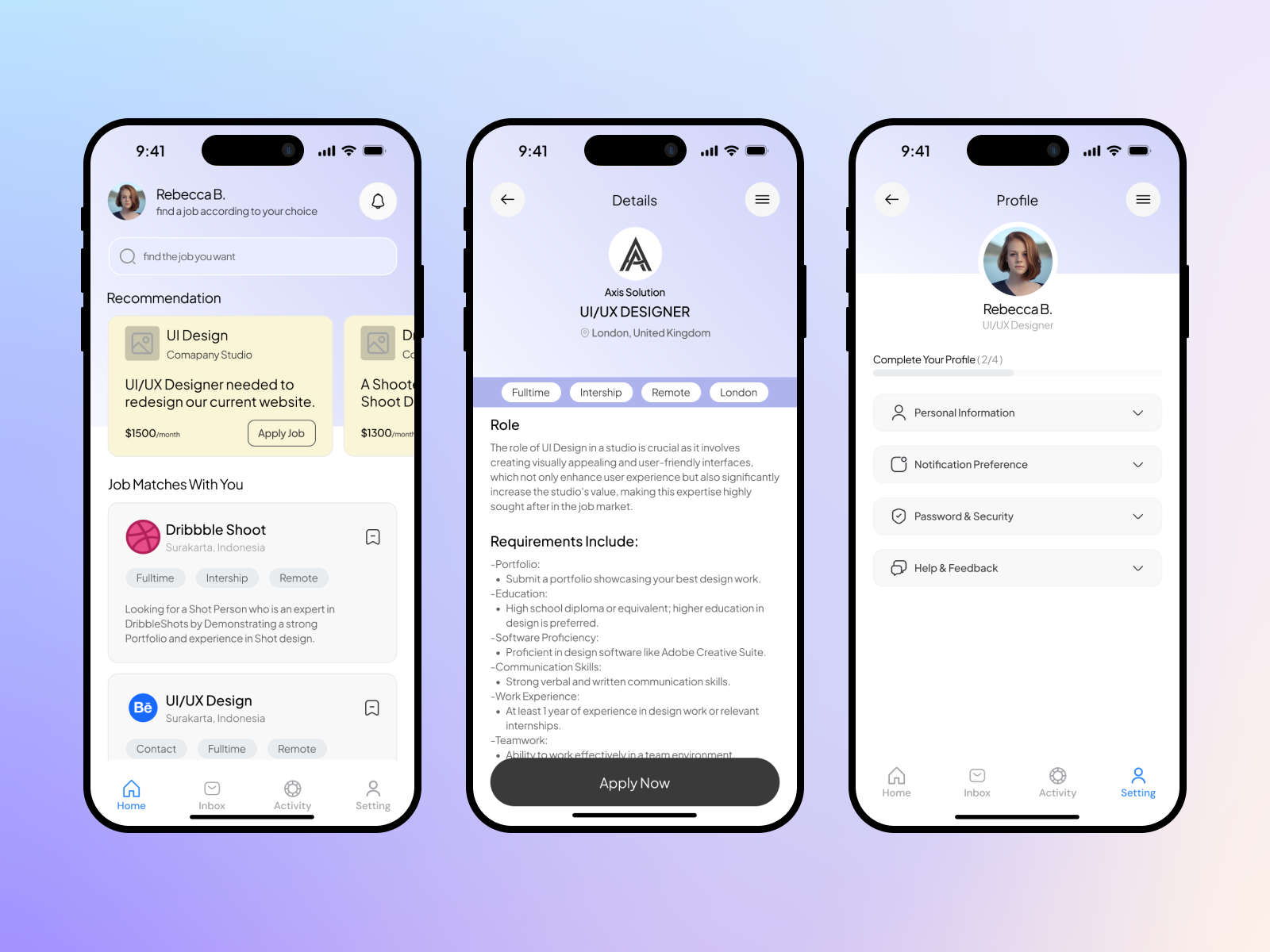 JobBox- Job Searching Mobile app andriod apps branding design figma ios job board logo mobile mobile app uiux