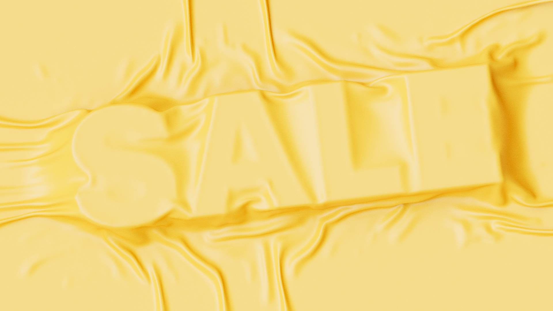 Cloth Cover 3D Sale Animation 3d 3d animation 3d typography abstract animation branding cinema4d cloth design fabric graphic design illustration logo motion graphics promo sale silk simulation ui yellow