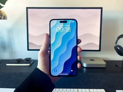 Matching Waves minimal wallpapers waves