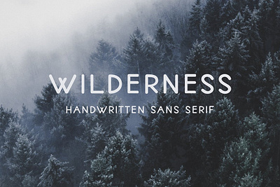 Wilderness Handwritten Sans Serif bold display font hand lettered handwritten hipster minimal sans serif sans serif simple typeface uppercase