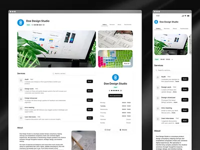 Booking page template - Timeslot app booking page product design scheduling ui ux