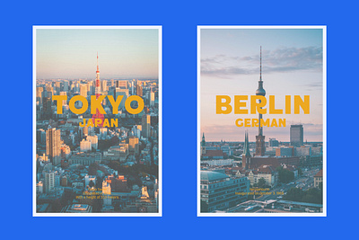 Letters and City Symbols berlin branding city city branding city symbols design display font font german graphic design japan landmark letters logo logo font logotype modern font tokyo type typography