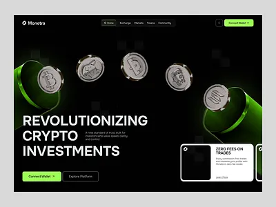 Monetra - Next-Gen Crypto Investment Platform 🍏 ai bitcoin chatbot crypto crypto wallet dapp dashboard edtech fintech igaming investment landing page marketplace nft saas token presale trading platform web3 webflow