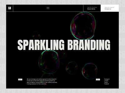 Agency landing page with 3D motion 3d animation app branding color concept creative design figma font graphic design illustration landing minimal modern motion graphics typography ui ux web