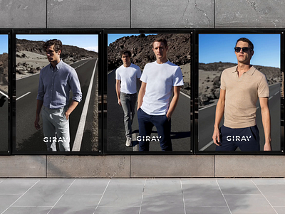 Girav - Men's fashion branding design art direction brand brand design brand identity branding campaigns design digital design fashion graphic design men mens modern social campaings ui