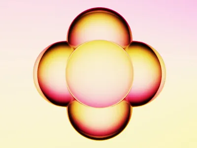 Glassy 3d candy design glass gradient pink sweet yellow