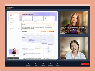 Meeting - Screen share b2b background blur call camera cc end call google hide meet meeting mute saas screen share show transcript user video zoom