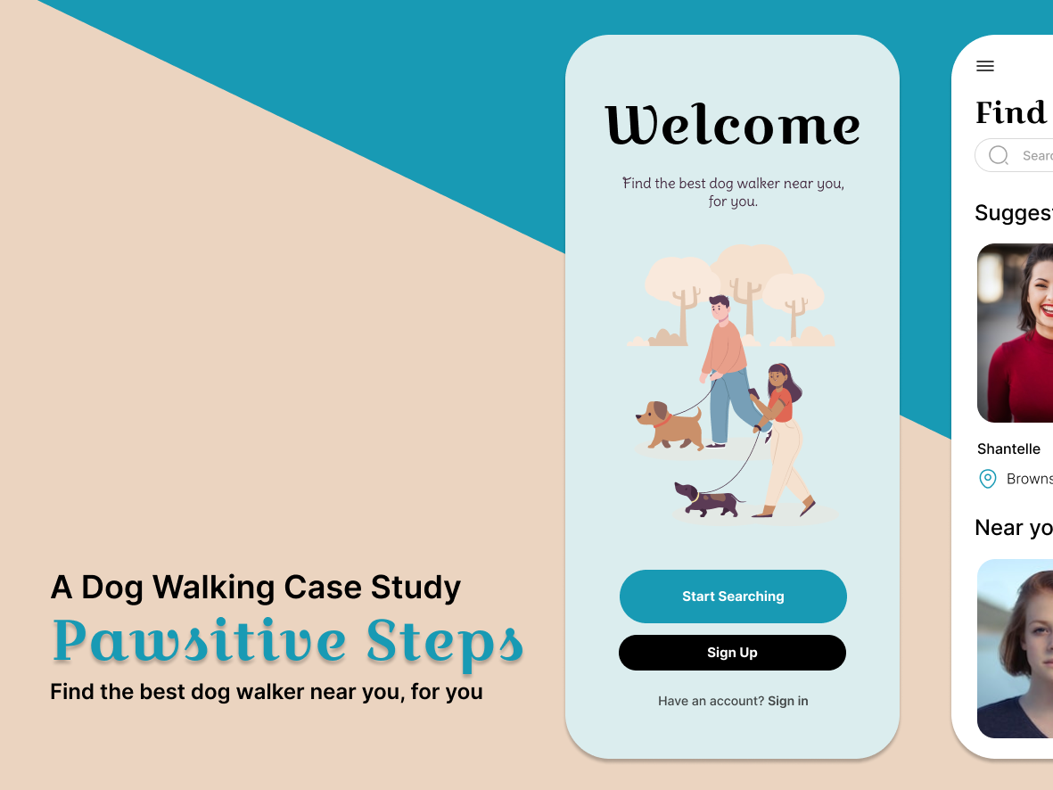 Pawsitive Steps A Dog Walking App Case Study by Henry Liao on Dribbble