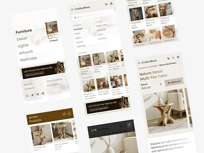 CraftedRoot - Mobile Responsive mobile graphics mobile landing page mobile layout mobile menu mobile responsive mobile search
