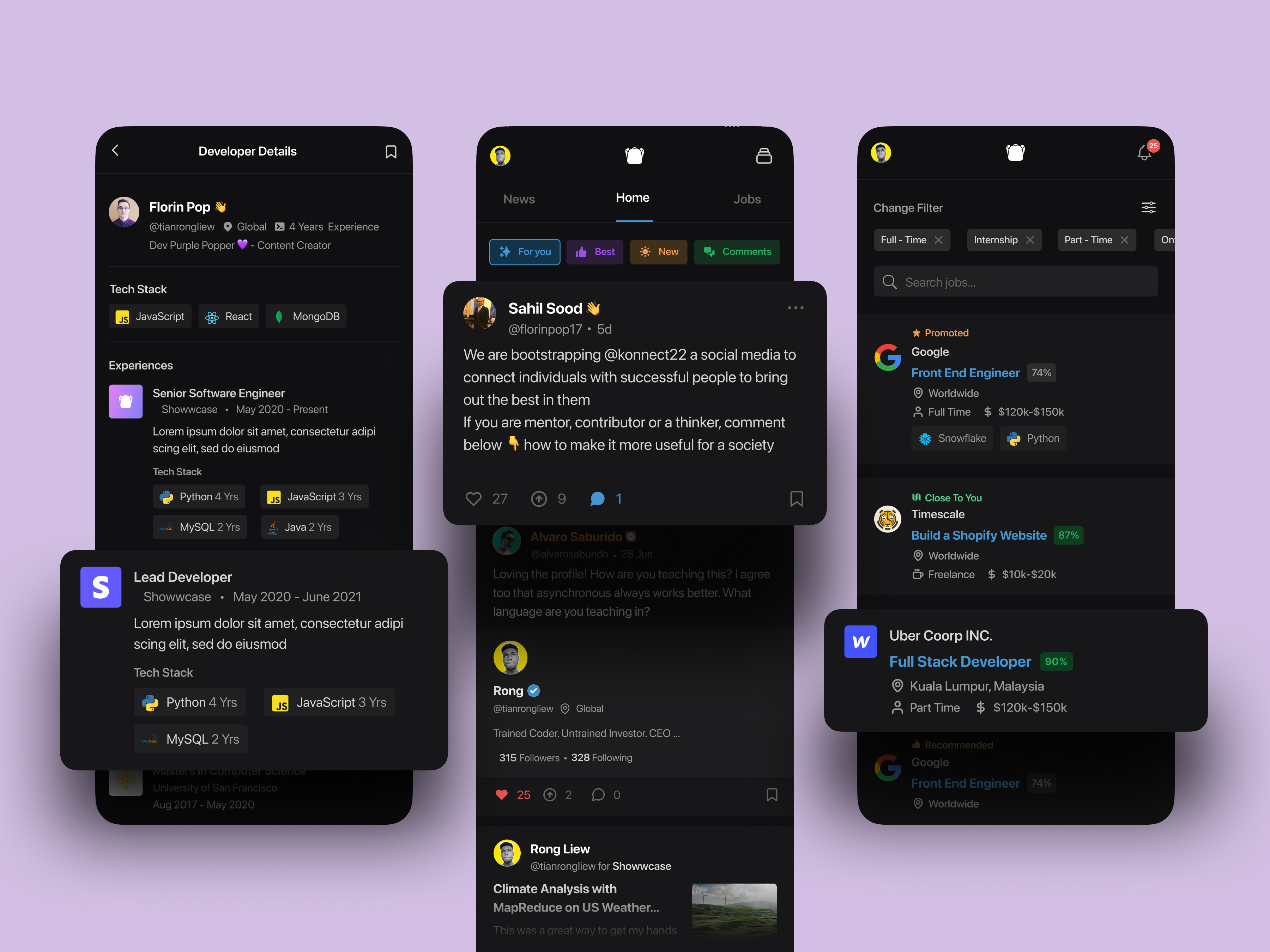 Example of Mobile App Design (Up To 10 Screens)