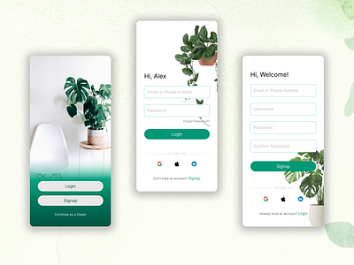 Login & Signup Flow design landingpage logindesign productdesign signupdesign ui uiux wireframe