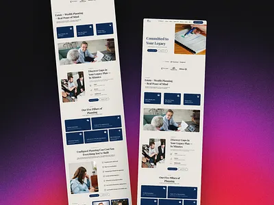 Legacy Bridge Wealth graphic design landing page money ui wealth web design website