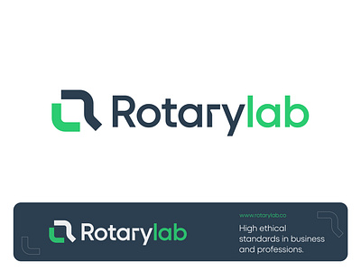 Rotarylab logo design brand identity branding logo logo design logotype modern logo r logo symbol vector