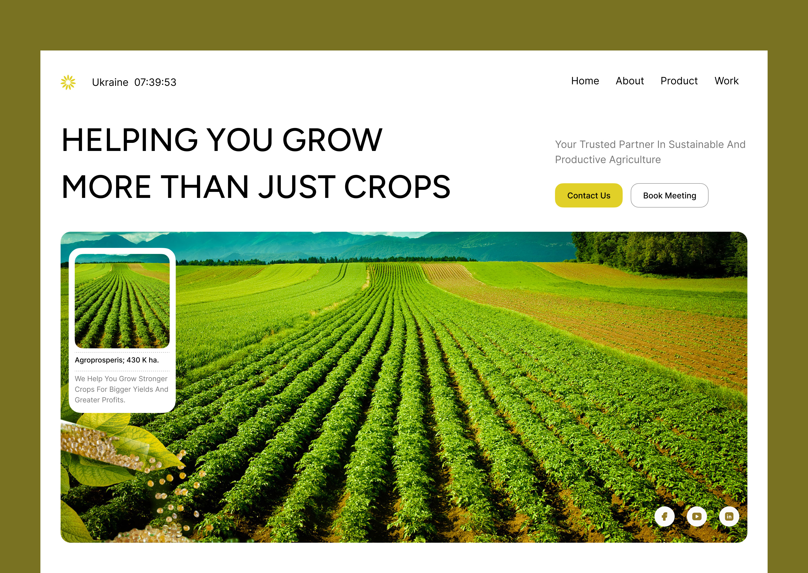 AGRARNOYE - Partnering Agri firms agrarnoye agri cultural design agri partnering firm agribusiness agriculture agro firm agro firm design agro web design dribbble farm farmer farmer website farmersmarket farming website nature organicfarming popular design recent design sustainableagriculture trending design