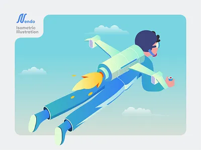 Isometric Rocket illustration isometric isometric rocket rocket