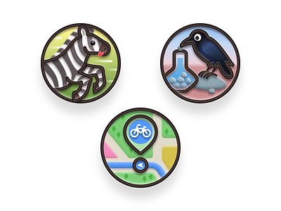 Badges 🦓🐦‍⬛🗺️