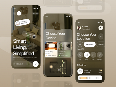 Home AI application mobile ui ai ai ui design android android app design android screen android ui app designer apple apple ui design application clean ui home automation ios ui minimal mobile app mobile design mobile ui product design ui ux