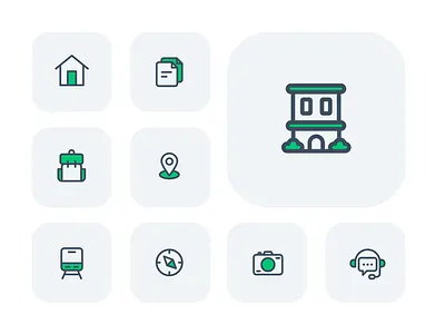 Flat Icon Collection camera icon flat icon home icon hotel icon icon collection icon set map icon travel icon