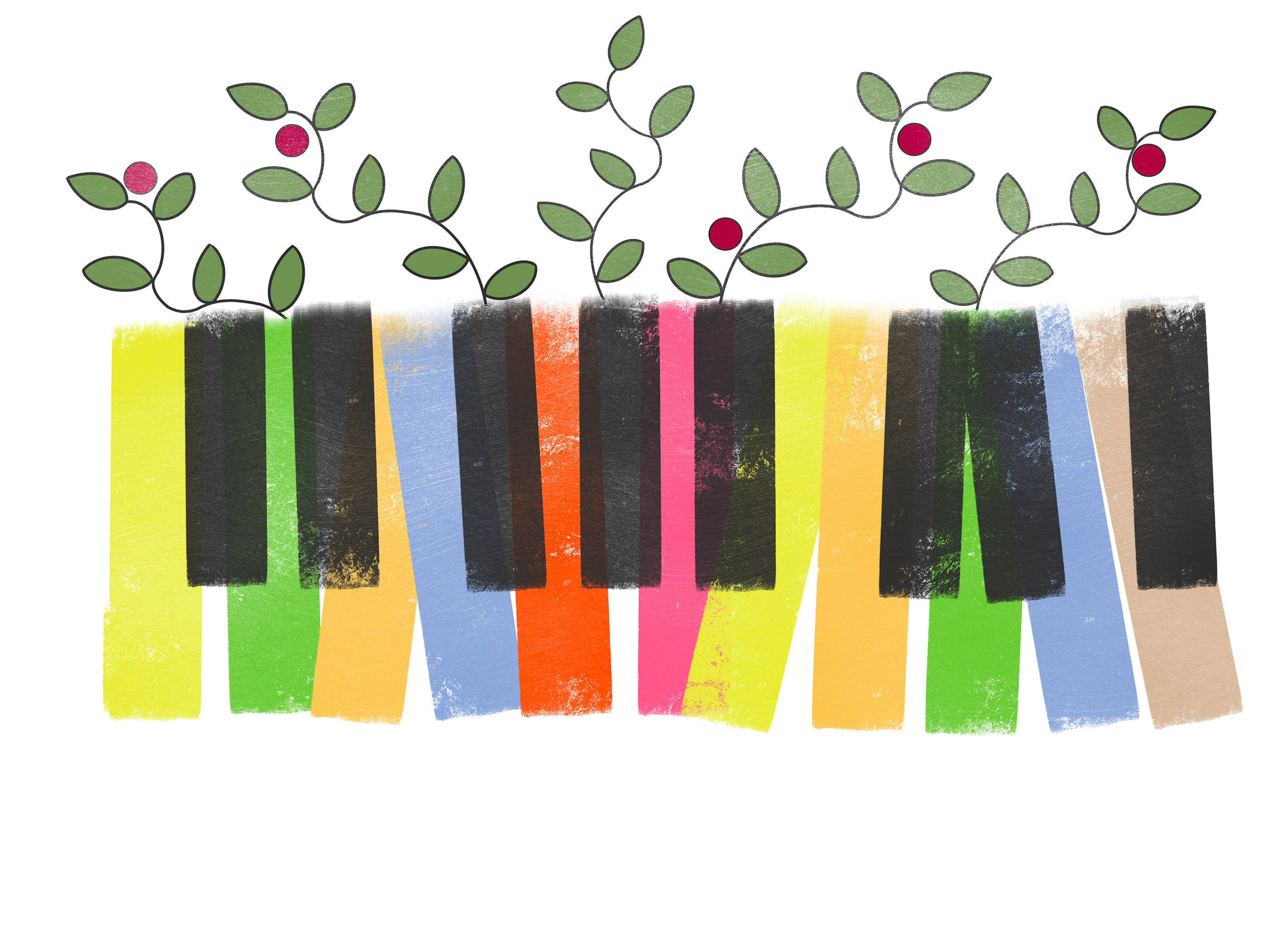 Music Festival Cover cover festival illustration digital music music art music cover music festival cover music instrument piano procreate