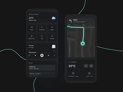 Car Dashboard - Mobile UI Concept car dashboard car ui dashboard mobile design product design responsive design uiux design