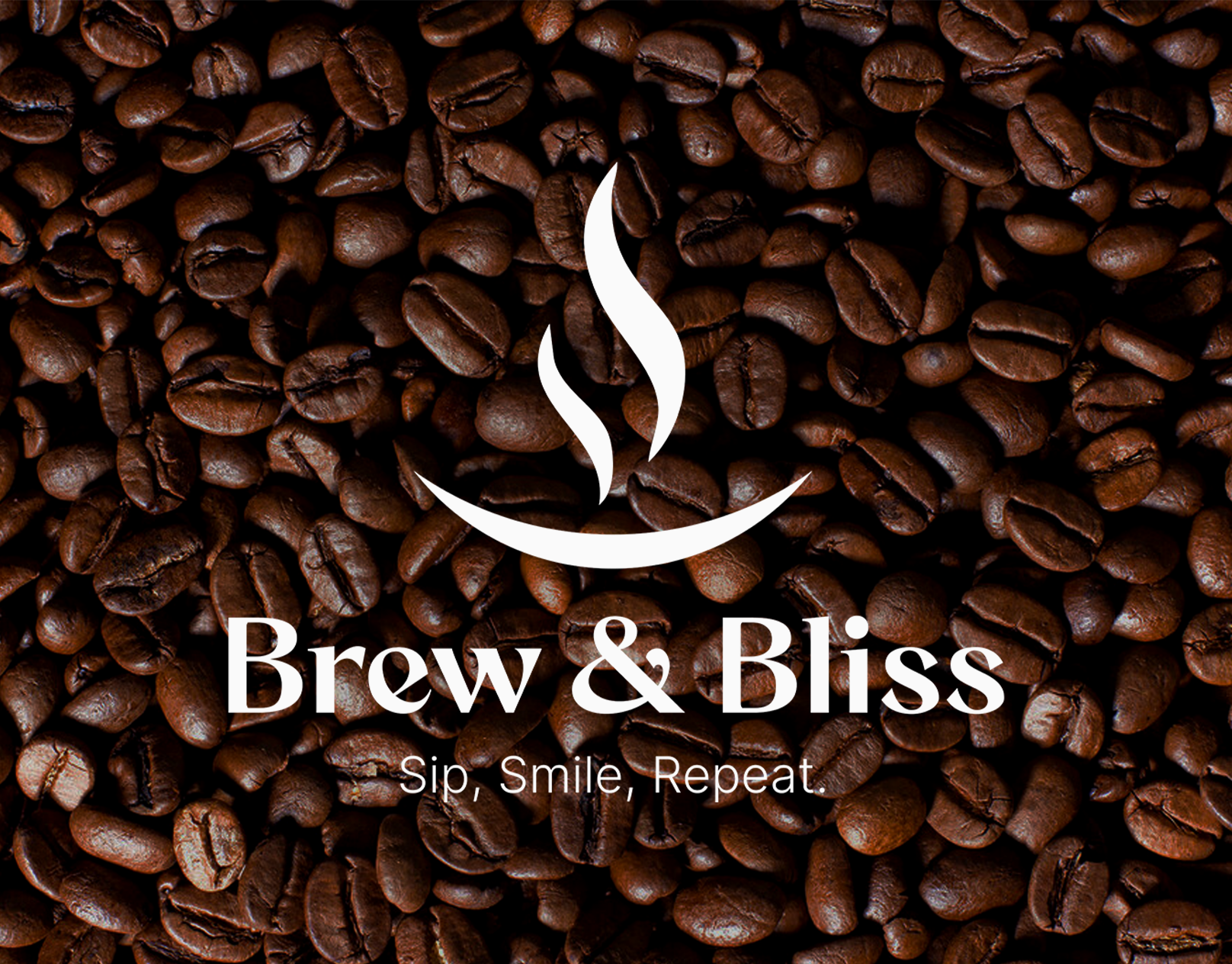 Brew & Bliss Logo and Branding branding cafe brand coffe coffe brand graphic design logo logo design minimal